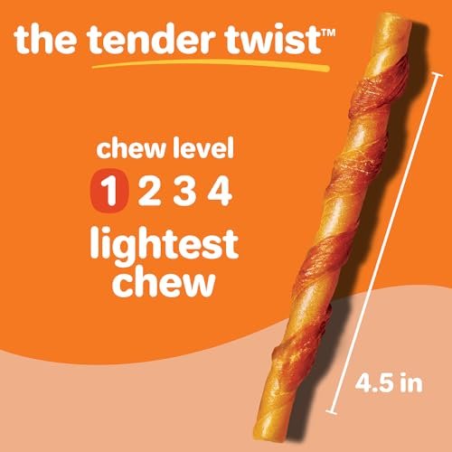 Hartz Oinkies Tender Chicken Twists – Rawhide-Free Dog Treats, 18 Ct - Image 6