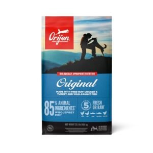 ORIJEN Original Dry Dog Food, Grain Free Dog Food for All Life Stages, Fresh or Raw Ingredients, 23.5 lb