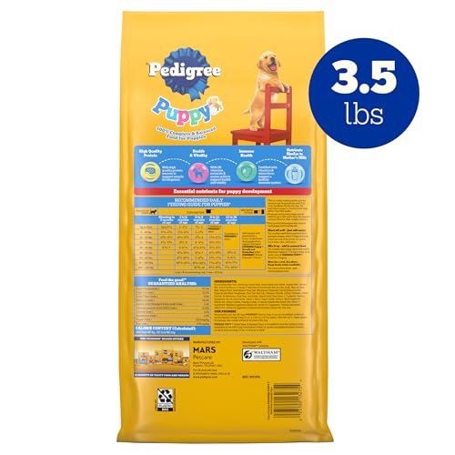 Pedigree Dry Puppy Food, Grilled Steak & Veggies, 3.5 lb Bag - Image 2