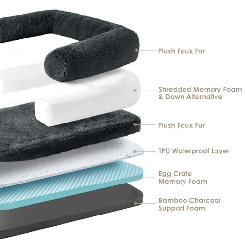 EHEYCIGA Foldable Human Dog Bed - Orthopedic Memory Foam, Waterproof - Image 2