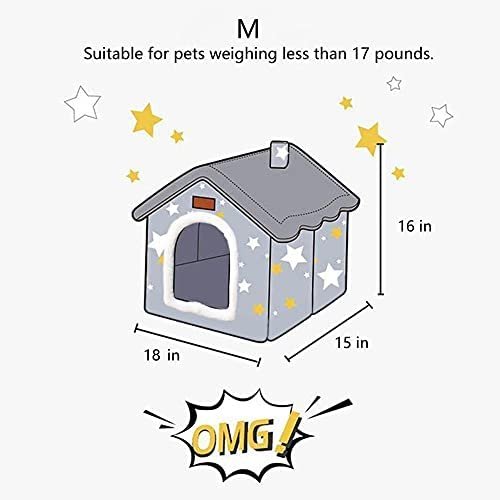 Cozy Foldable Indoor Dog House with Cushion – Warm Kennel for Pets - Image 2