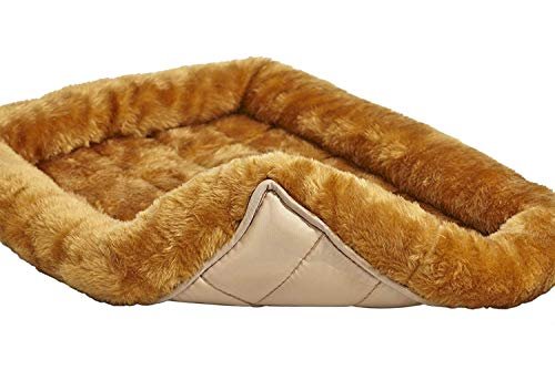 Cozy 18-Inch Cinnamon Pet Bed with Bolster – Fits Small Breeds & Crates - Image 5