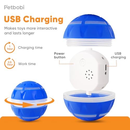 USB Rechargeable Motion Ball for Dogs - Interactive LED Toy for All Sizes - Image 3