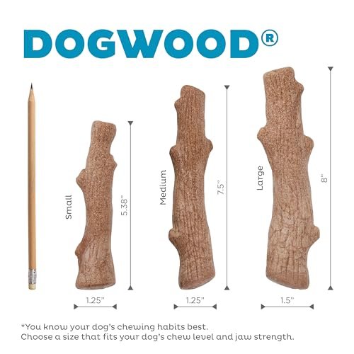 Petstages Dogwood & Hemp Durable Dog Chew Toys, Real Wood, 2-Pack - Image 7