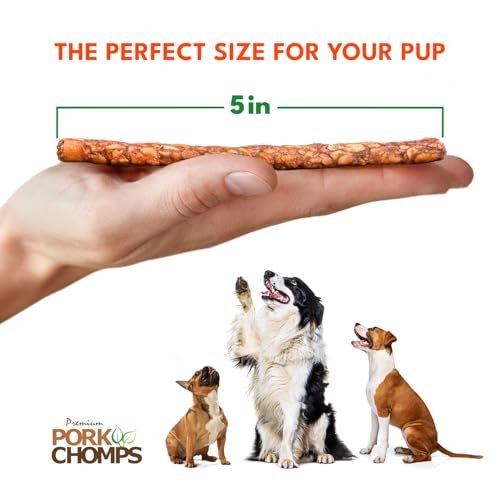 Pork Chomps 5" Munchy Sticks Dog Chews, Assorted Flavors, 100 Pack - Image 4
