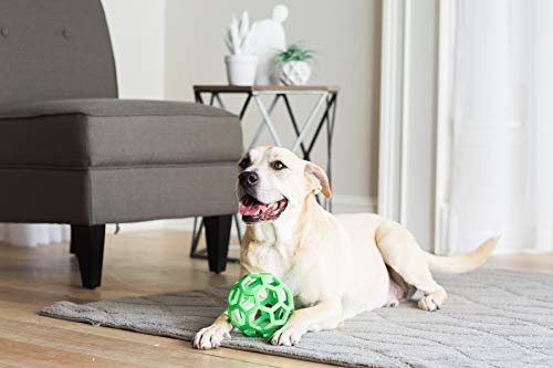 JW Pet Hol-ee Roller Dog Puzzle Ball, Durable Rubber Toy, Large 5.5" - Image 2