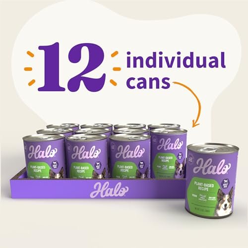 Halo Garden of Vegan Wet Dog Food, Plant-Based, 13oz Can (12 Pack) - Image 3
