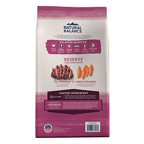 Natural Balance Grain-Free Dog Food, Sweet Potato & Venison, 4 lb Bag - Image 2