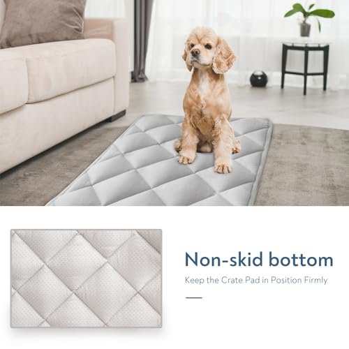 "Soft Dog Crate Mat 2 Pack - Washable, Non-Slip Pads for 24 Inch Crates" - Image 6