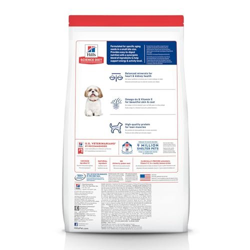 Hill's Science Diet Senior 7+ Small Kibble Dry Dog Food, Chicken & Rice - Image 2