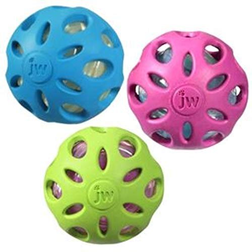 JW Crackle Heads Crunchy Noise Dog Toy – Large, Durable Fetch Ball - Image 6