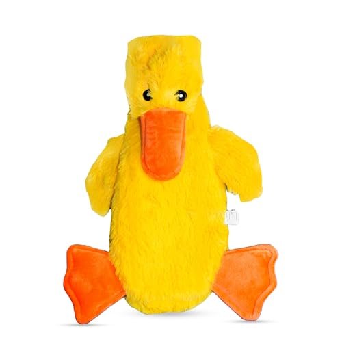 FGA MARKETPLACE Duck Flat NO Stuffing NO Squeak Plush Dog Toy, Funny Style Will Entertain Your Dog for Hours, Recommended for Small and Medium Dog 21 INCH Long