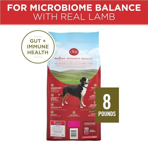 Purina ONE Lamb & Rice Dry Dog Food, High-Protein Formula, 8 lb Bag - Image 5