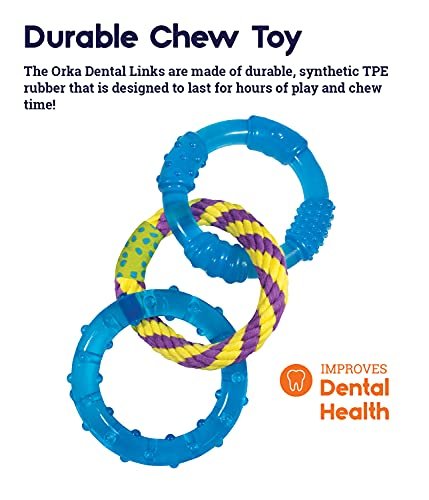 Petstages Orka Dental Links Chew Toy – Durable & Interactive Dog Toy - Image 4