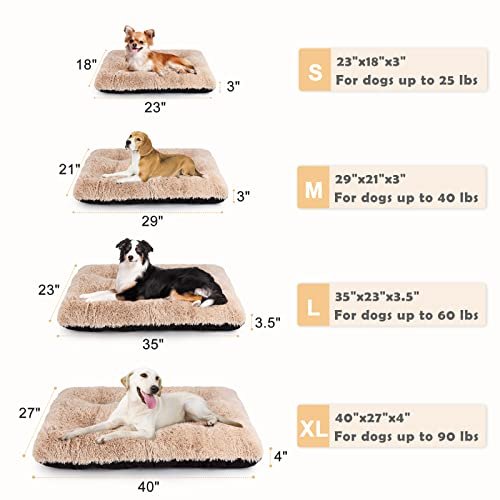 JOEJOY Ultra Soft Large Dog Bed - Washable, Anti-Slip Crate Pad 40"x27" - Image 4