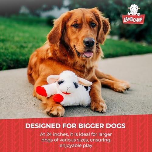 Multipet Jumbo Lamb Chop 24" Plush Dog Toy – Soft & Durable宠物玩具 - Image 8