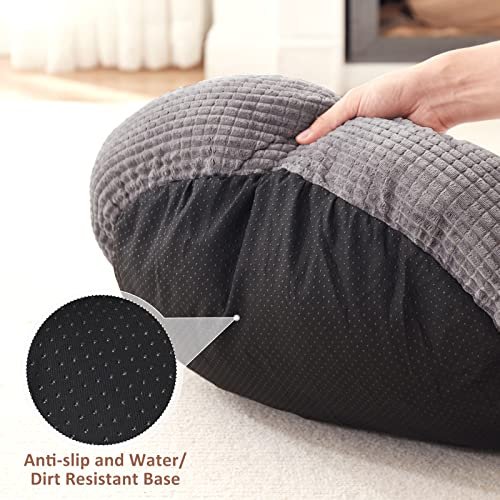 MIXJOY 23" Calming Small Dog Bed with Hooded Blanket & Anti-Slip Base - Image 7