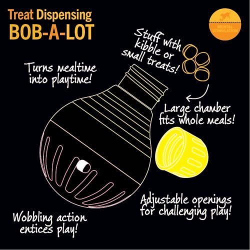 Starmark Bob-A-Lot Large Interactive Treat Dispensing Dog Toy - Image 7
