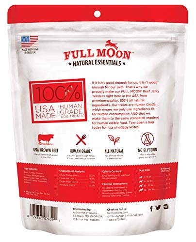 Full Moon Beef Jerky Tenders – Human-Grade, All Natural, 24 oz - Image 2