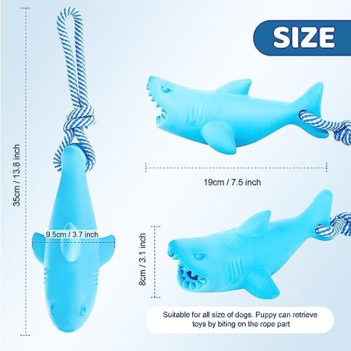 Durable Shark Dog Pool Toy - Floating Chew Toy for Aggressive Chewers - Image 3