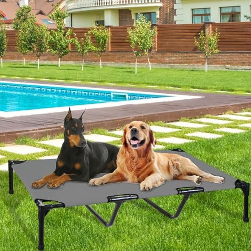 FIOCCO Chew-Proof Elevated Dog Bed – XL Raised Cot for Outdoor Use - Image 6