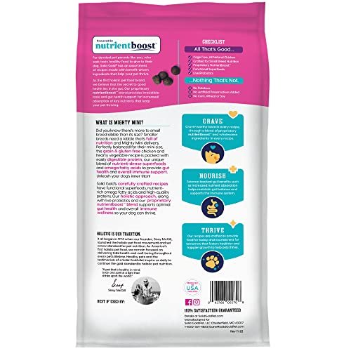 Solid Gold Mighty Mini Small Breed Dog Food - Chicken, Grain-Free, 3.75 LB - Image 8