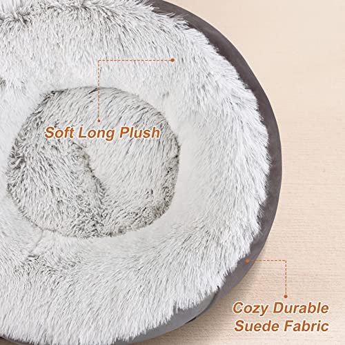 JOEJOY Calming Dog Bed for Small Dogs, Soft Plush Anti-Anxiety Pet Bed - Image 3