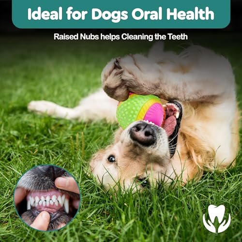 SPOT Sensory Dog Ball for Soft Chewers - Squeaky, Textured, Beef-Scented - Image 7