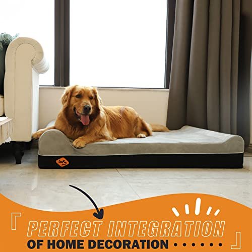 Laifug XL Orthopedic Memory Foam Dog Bed, Waterproof, Washable Cover - Image 7