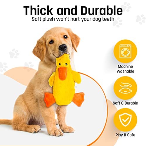 Stuffing-Free 21" Plush Duck Dog Toy – Silent, Fun & Durable for Pets - Image 2