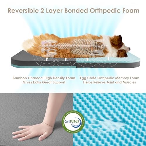 EHEYCIGA Foldable Human Dog Bed - Orthopedic Memory Foam, Waterproof - Image 3