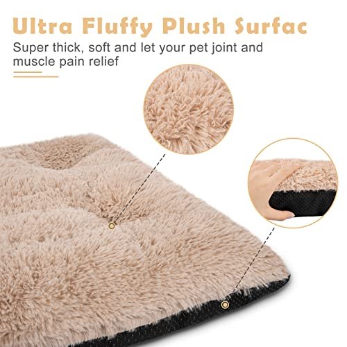 JOEJOY Ultra Soft Large Dog Bed - Washable, Anti-Slip Crate Pad 40"x27" - Image 2