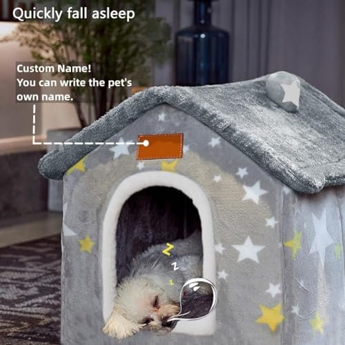 Cozy Foldable Indoor Dog House with Cushion – Warm Kennel for Pets - Image 4