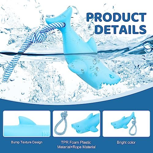 Durable Shark Dog Pool Toy - Floating Chew Toy for Aggressive Chewers - Image 2