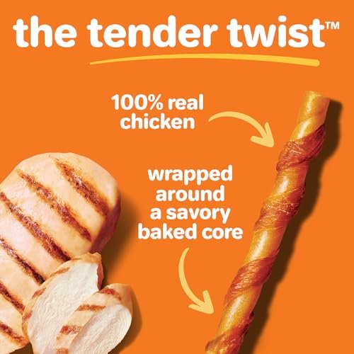 Hartz Oinkies Tender Chicken Twists – Rawhide-Free Dog Treats, 18 Ct - Image 3