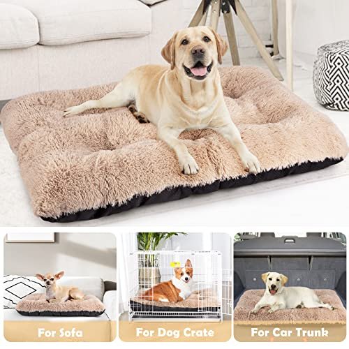 JOEJOY Ultra Soft Large Dog Bed - Washable, Anti-Slip Crate Pad 40"x27" - Image 5