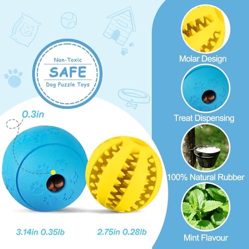 HIPPIH Interactive Dog Puzzle Toys - Treat Dispensing & Teeth Cleaning - Image 2
