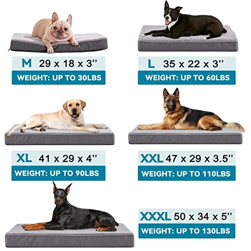 Orthopedic Memory Foam Dog Bed – Large, Cooling, Washable, Waterproof - Image 6