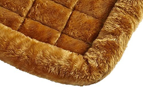 Cozy 18-Inch Cinnamon Pet Bed with Bolster – Fits Small Breeds & Crates - Image 4