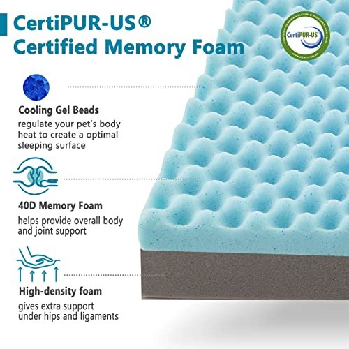 Orthopedic Memory Foam Dog Bed – Large, Cooling, Washable, Waterproof - Image 3