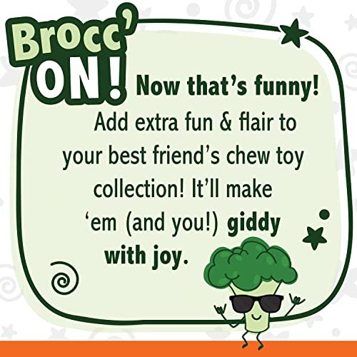 Nylabone Broccoli Chew Toy for Large Dogs, Bacon & Cheese Flavor - Image 3