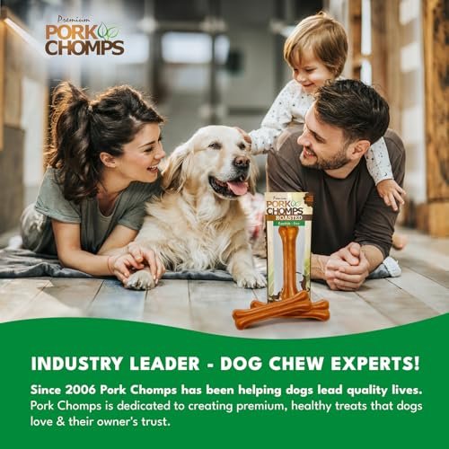Roasted Pork Skin Dog Chew Bone, 7-Inch, Long-Lasting & Tasty Treat - Image 6