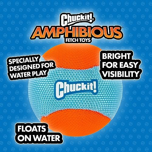 ChuckIt! Amphibious Fetch Balls – Floating, Durable Dog Toys, 3-Pack - Image 7
