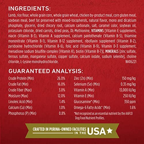 Purina ONE Lamb & Rice Dry Dog Food, High-Protein, 16.5 lb Bag - Image 11