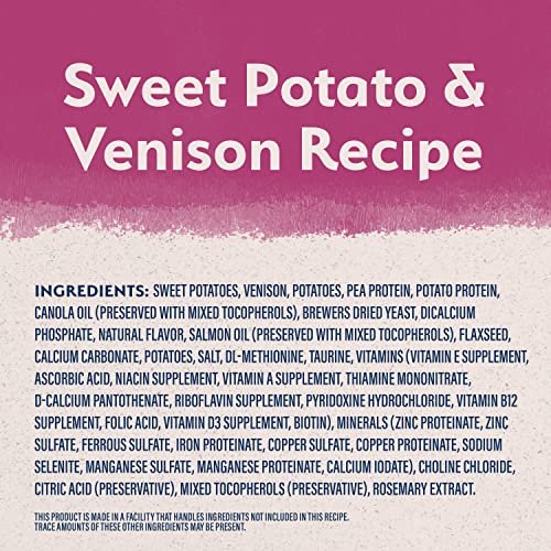 Natural Balance Grain-Free Dog Food, Sweet Potato & Venison, 4 lb Bag - Image 3