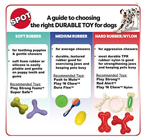 SPOT Sensory Dog Ball for Soft Chewers - Squeaky, Textured, Beef-Scented - Image 8