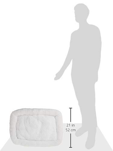 Super Soft Sherpa Dog Crate Bed, 24x18, Cozy Pet Cushion White - Image 11