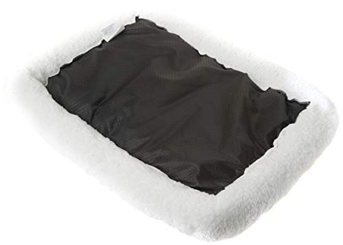 Super Soft Sherpa Dog Crate Bed, 24x18, Cozy Pet Cushion White - Image 2