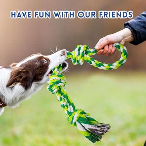 Durable Dog Rope Toys for Aggressive Chewers – 3 Pack Heavy Duty Tug - Image 7