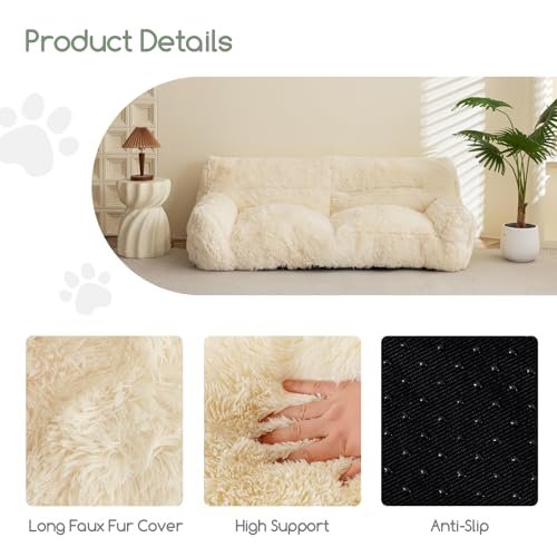 HIGOGOGO Giant Human Dog Bed – XXXL Comfy Faux Fur Floor Sofa - Image 6